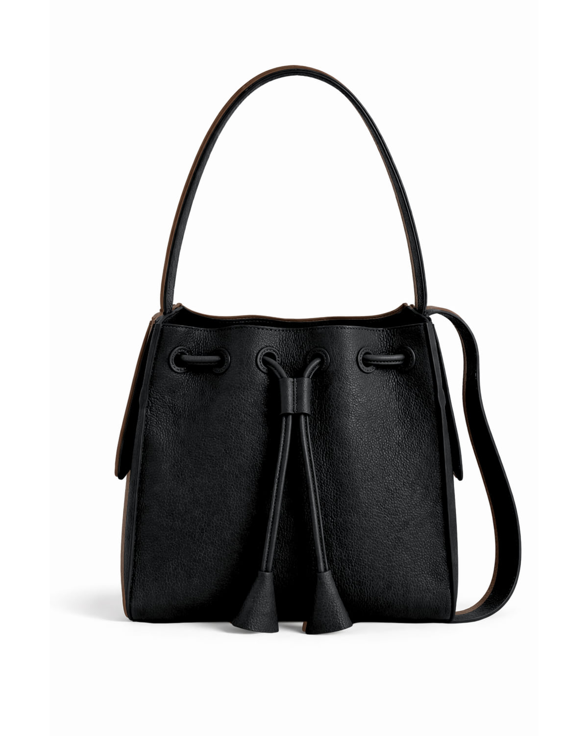 The Cove in Onyx — leather, front view